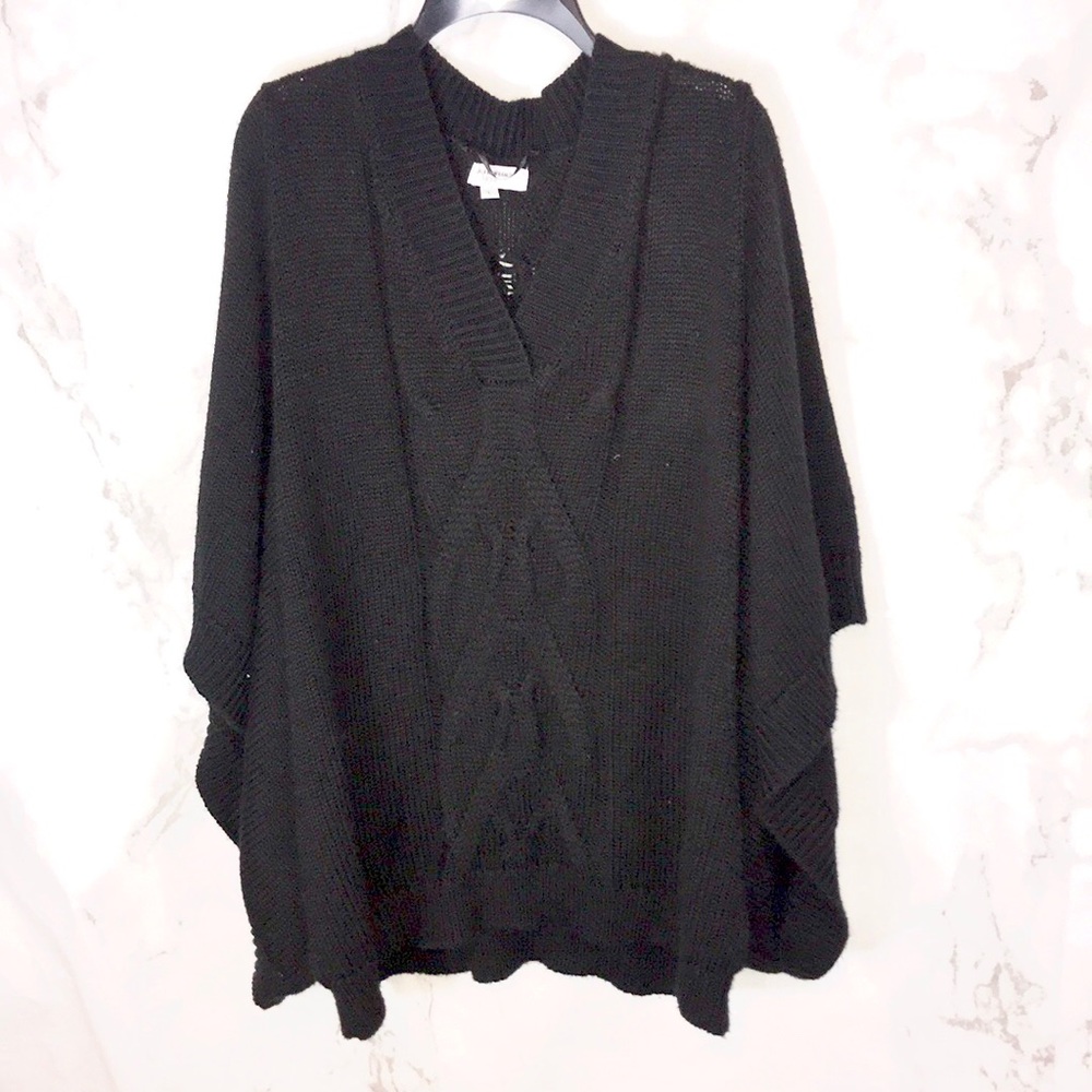 KF Kaufman Franco poncho knit sweater